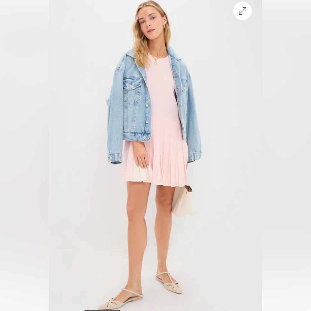 Tuckernuck Ballet Pleated Jersey Liza Dress light pink NWT size XL (Large)